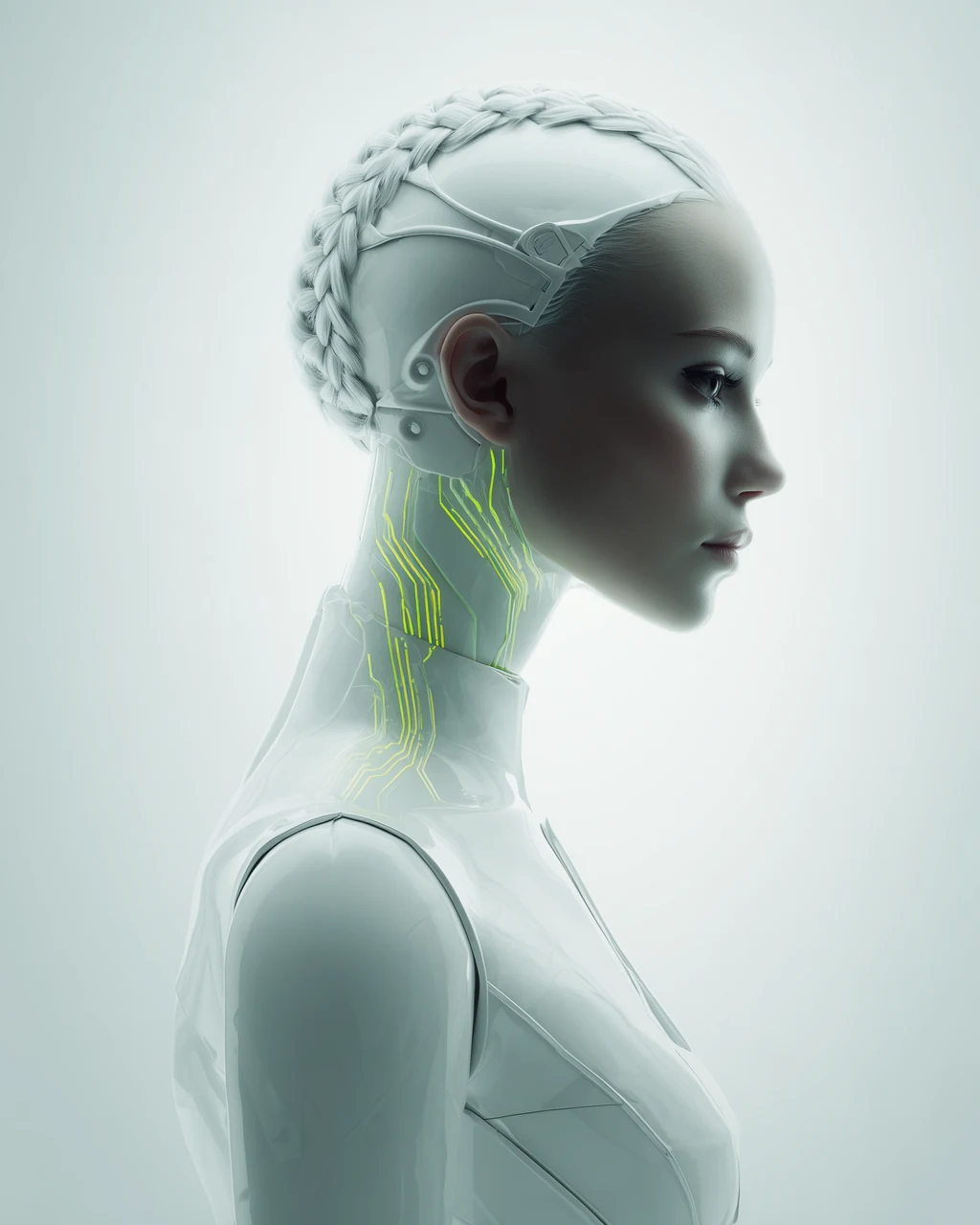 Portrait of the Receptionist, a Tethron AI employee